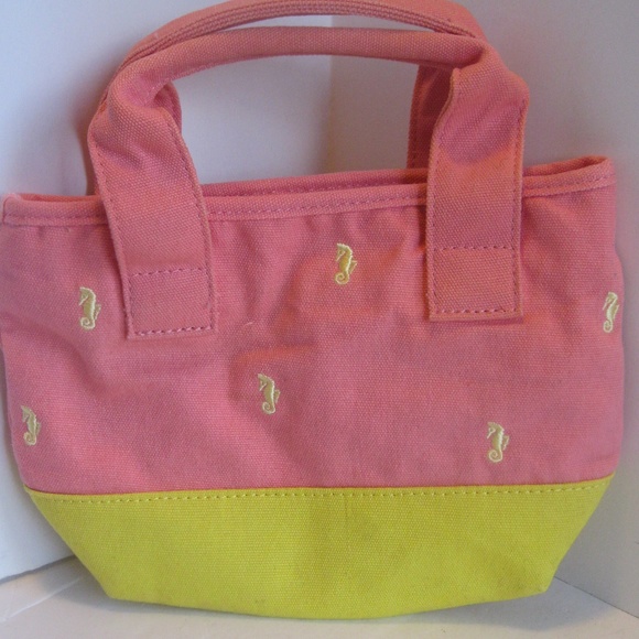 J. Crew Other - J. Crew Crewcuts Pink/Yellow Seahorse Tote